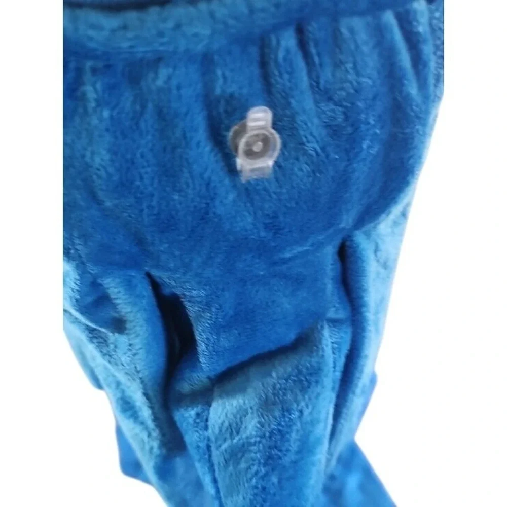 Sonic the Hedgehog 2 Movie Kids Costume Blue Plush Jumpsuit Headpiece Gloves Med